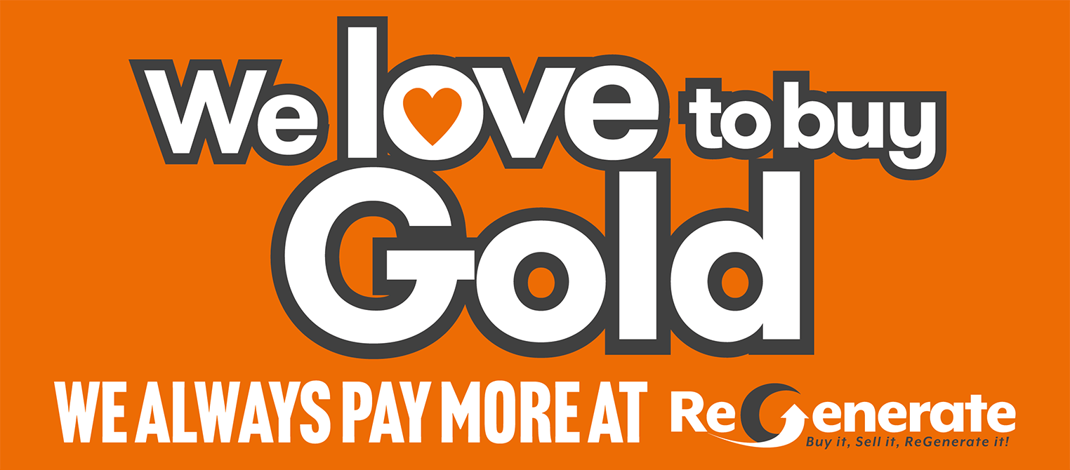 We love to buy gold!